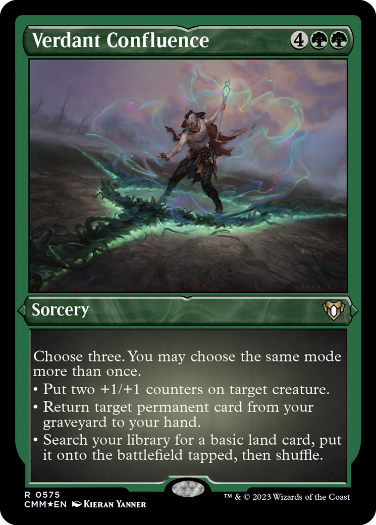 Verdant Confluence (Foil Etched) [Commander Masters] | Magic Magpie