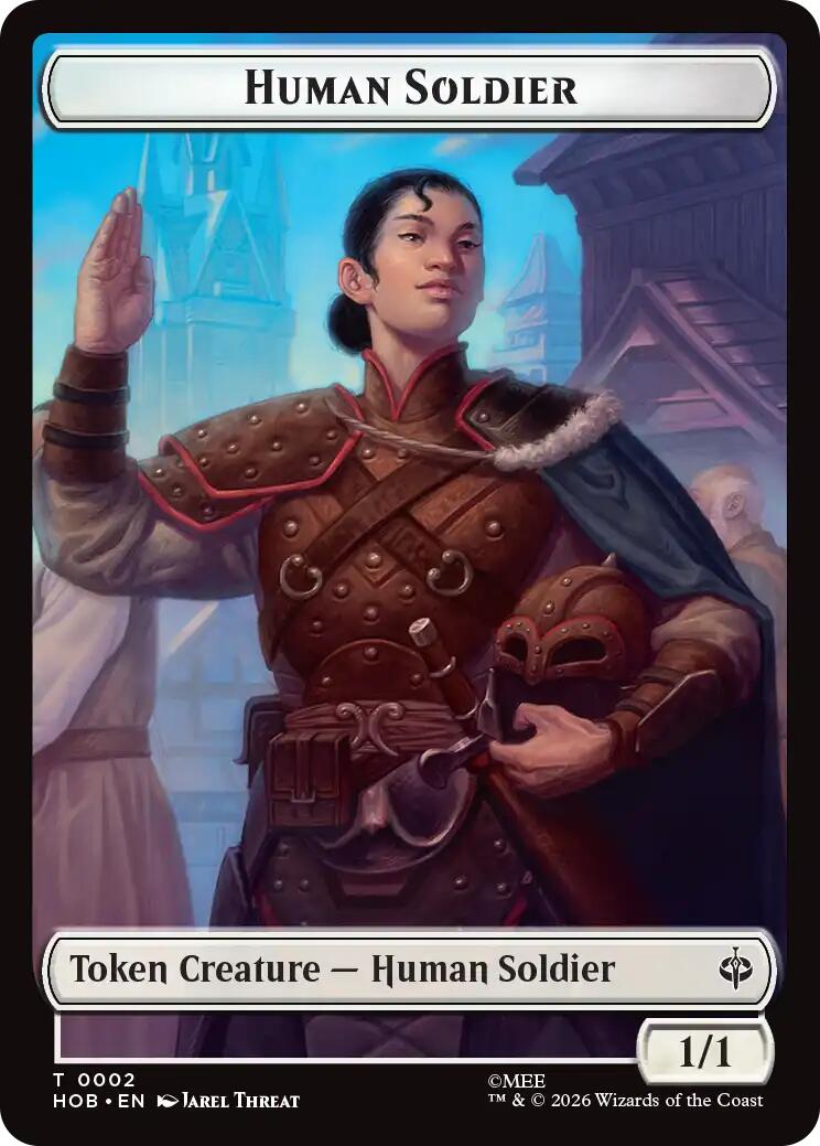 Human Soldier // Goblin Army (0004) Double-Sided Token [The Hobbit Tokens] | Magic Magpie