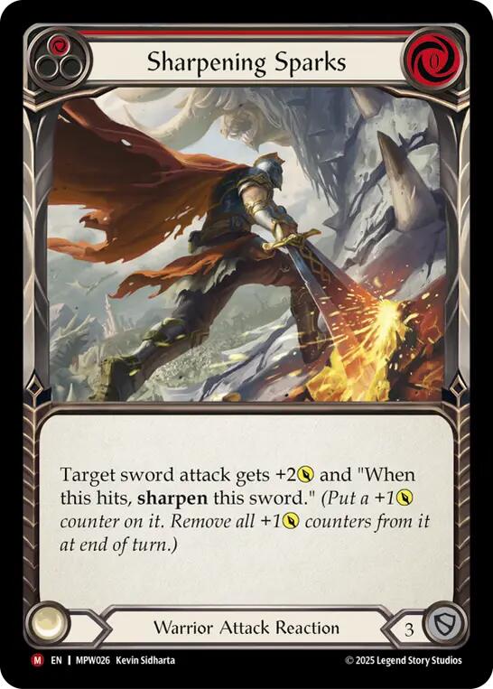 Sharpening Sparks (Red) [MPW026] (Mastery Pack Warrior) | Magic Magpie