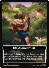 On an Adventure // Enduring Story Double Sided Token [The Hobbit Tokens] | Magic Magpie