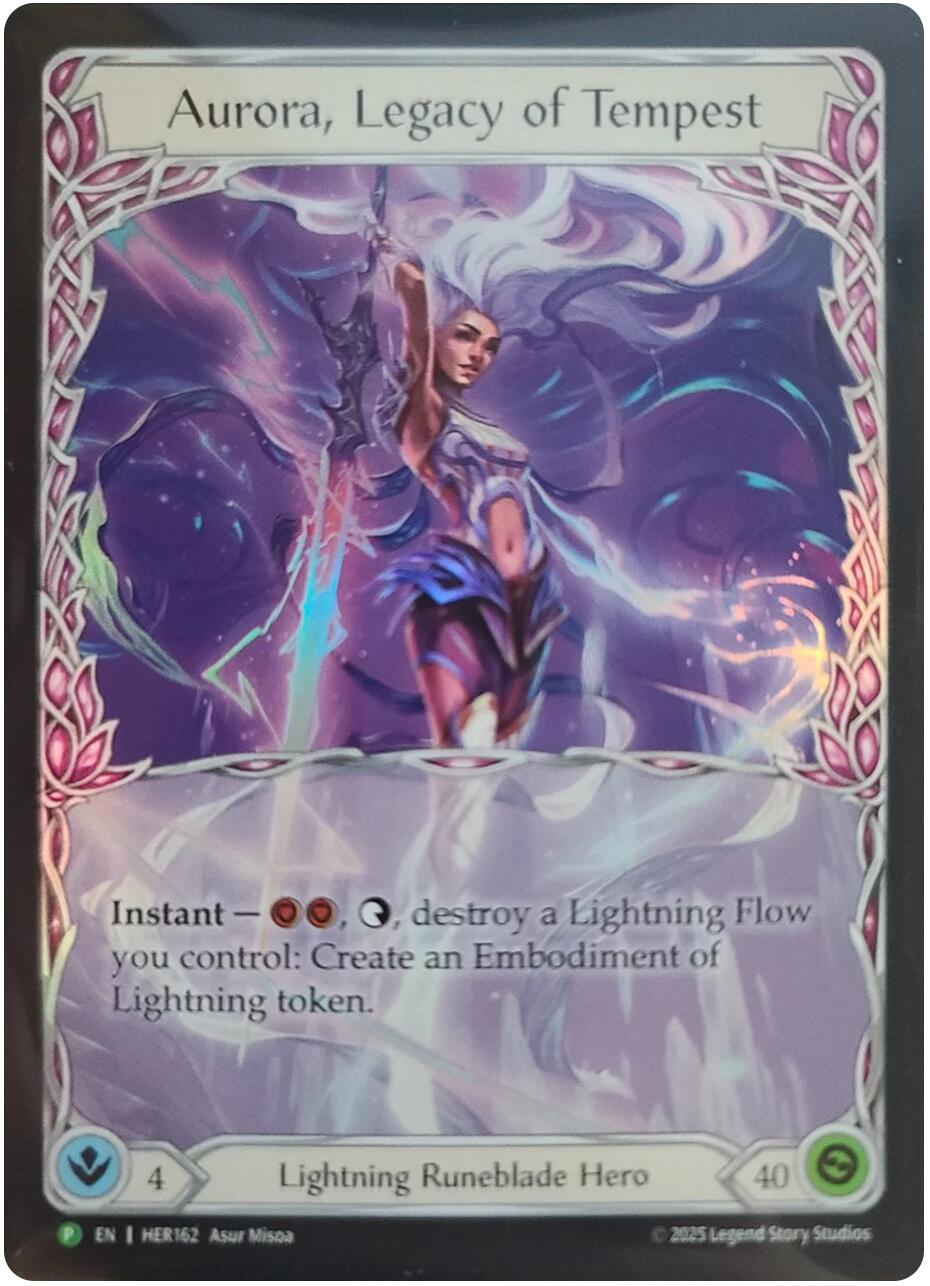 Aurora, Legacy of Tempest [HER162] (Promo)  Rainbow Foil | Magic Magpie
