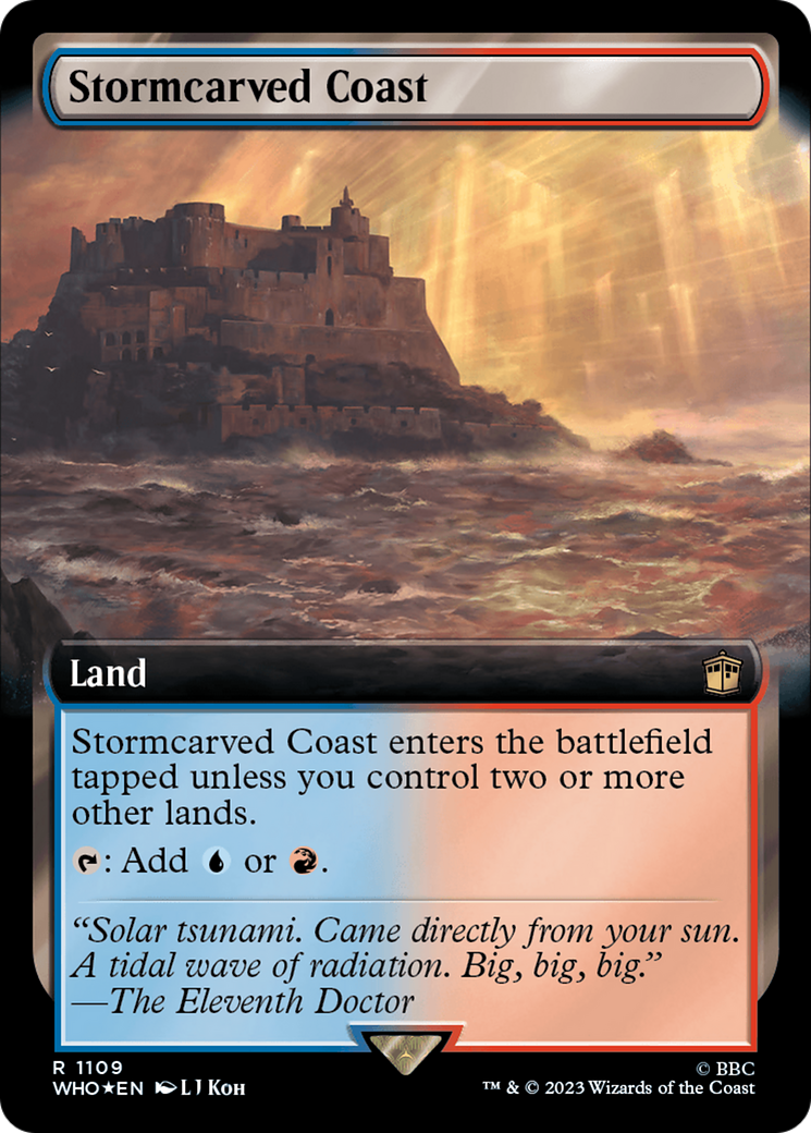 Stormcarved Coast (Extended Art) (Surge Foil) [Doctor Who] | Magic Magpie
