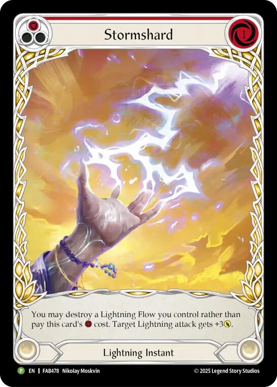 Stormshard (Red) [FAB478] (Promo)  Cold Foil | Magic Magpie