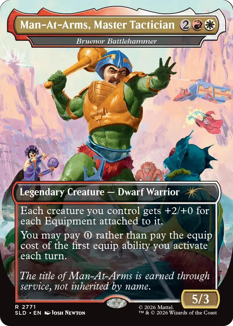 Man-At-Arms, Master Tactician - Bruenor Battlehammer [Secret Lair Drop Series] | Magic Magpie