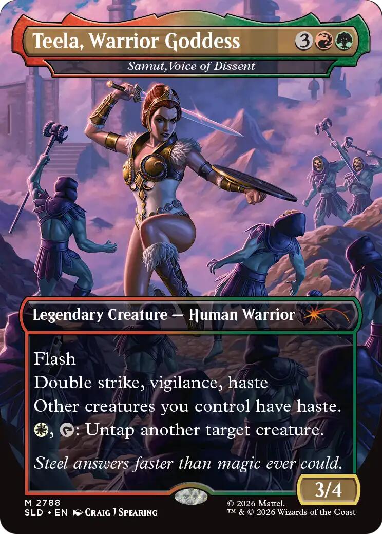 Teela, Warrior Goddess - Samut, Voice of Dissent [Secret Lair Drop Series] | Magic Magpie