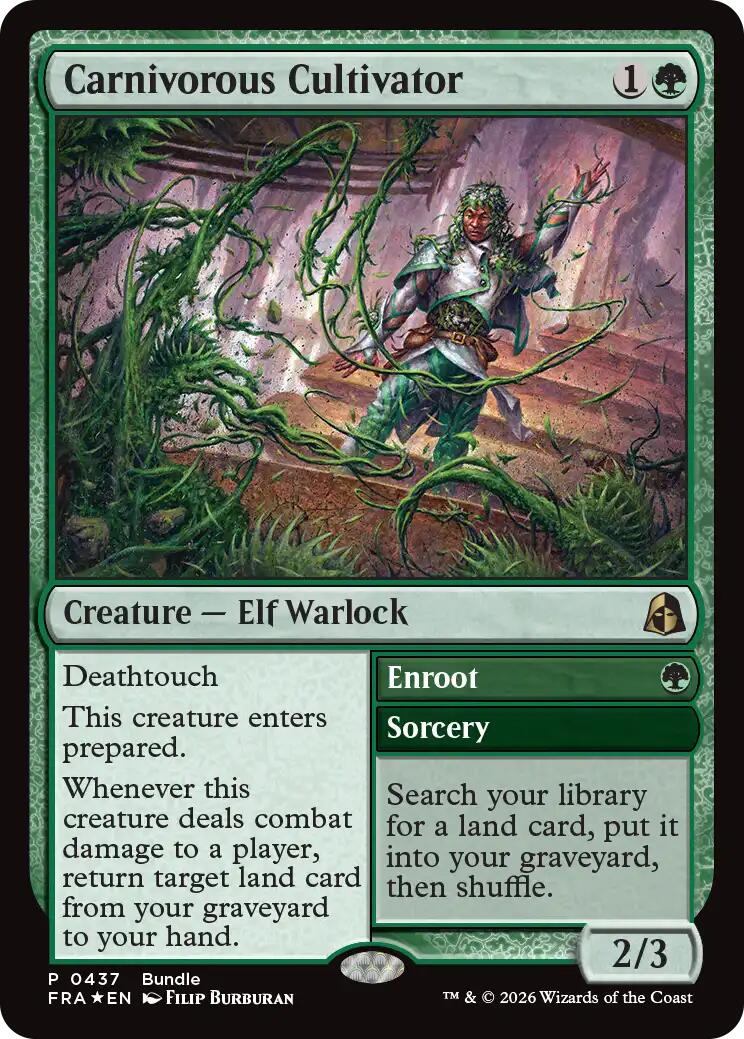 Carnivorous Cultivator (Bundle) [Reality Fracture Promos] | Magic Magpie