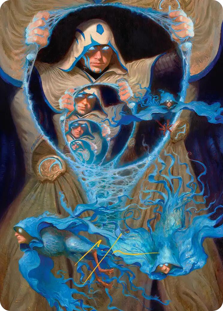 The Theorist, Jace Beleren Art Card (Gold-Stamped Signature) [Reality Fracture Art Series] | Magic Magpie