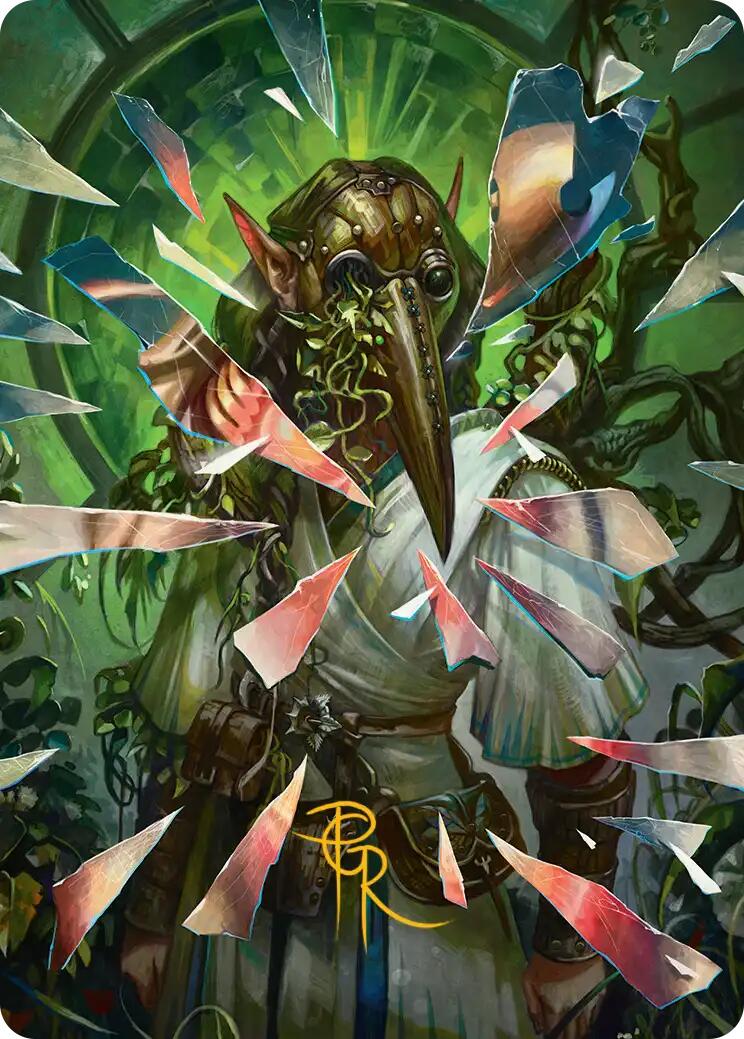 Simulacrum Shaper Art Card (Gold-Stamped Signature) [Reality Fracture Art Series] | Magic Magpie