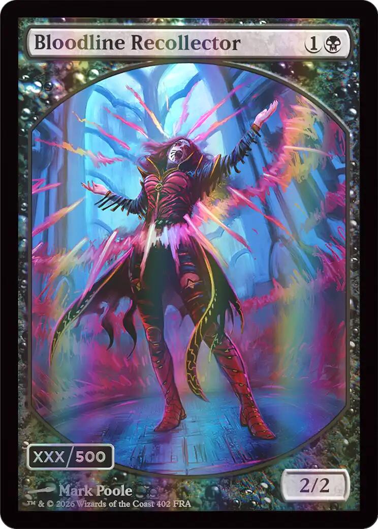 Bloodline Recollector (Retro Frame) (Serial Numbered) (Double Rainbow Foil) [Reality Fracture] | Magic Magpie