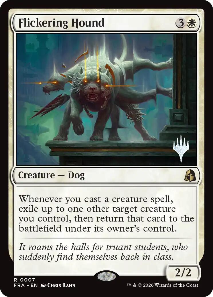 Flickering Hound [Reality Fracture Promos] | Magic Magpie