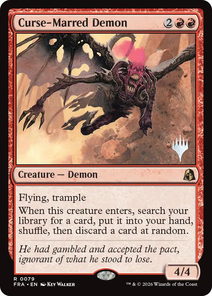Curse-Marred Demon [Reality Fracture Promos] | Magic Magpie