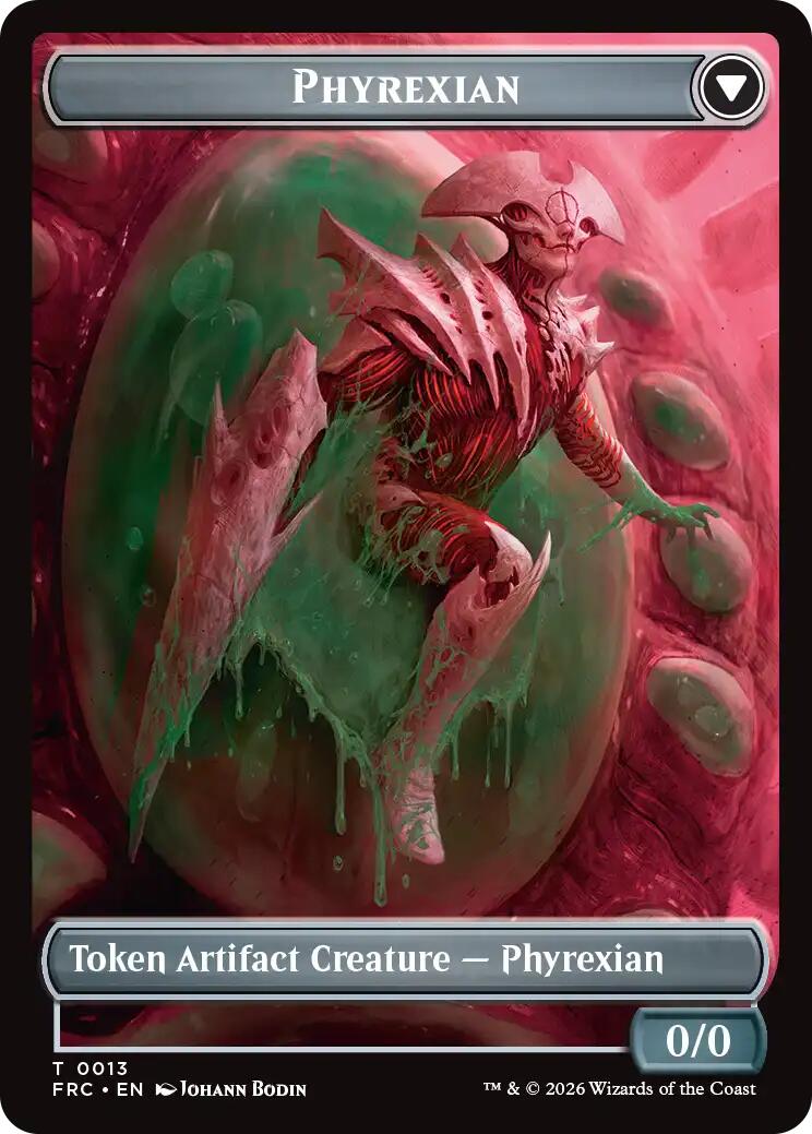 Phyrexian // Incubator Double-Sided Token [Reality Fracture Commander Tokens] | Magic Magpie
