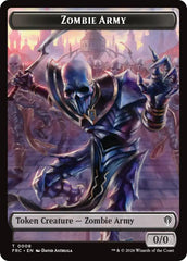 Zombie Army // Goblin Double-Sided Token [Reality Fracture Commander Tokens] | Magic Magpie