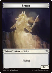 Spirit // Jace Double-Sided Token [Reality Fracture Commander Tokens] | Magic Magpie