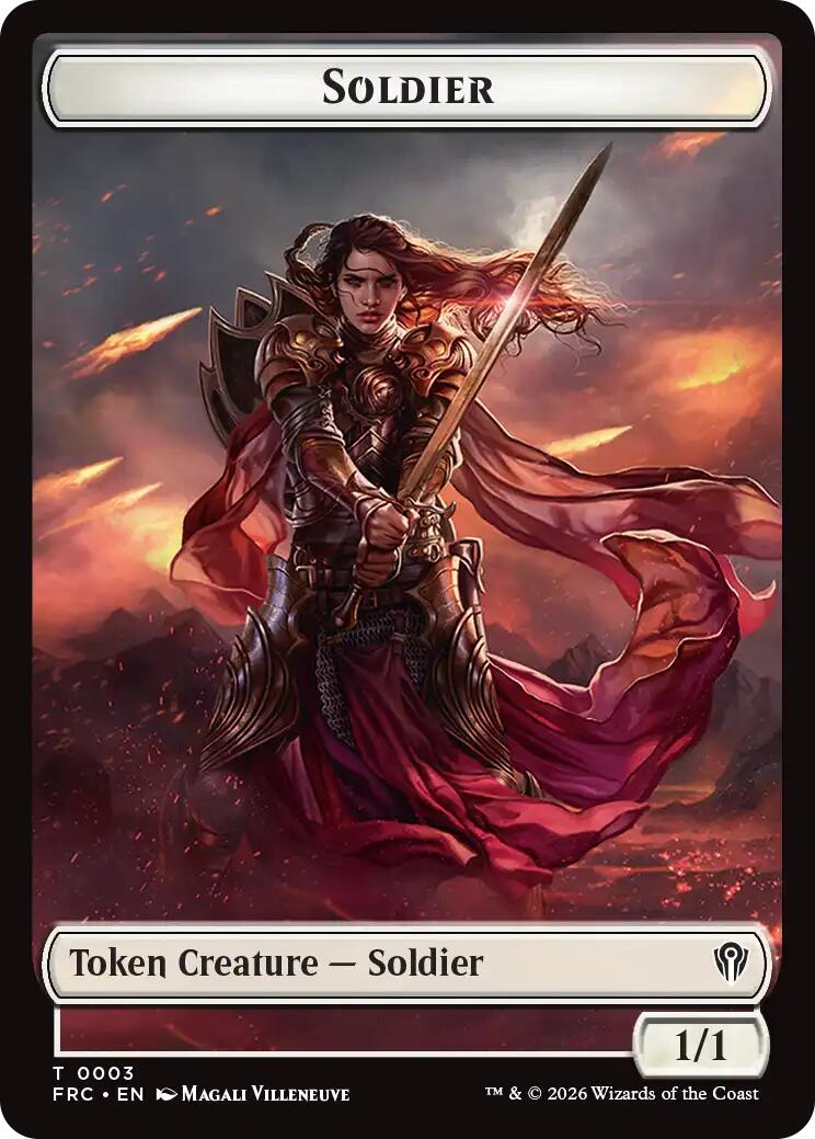 Soldier // Map Double-Sided Token [Reality Fracture Commander Tokens] | Magic Magpie