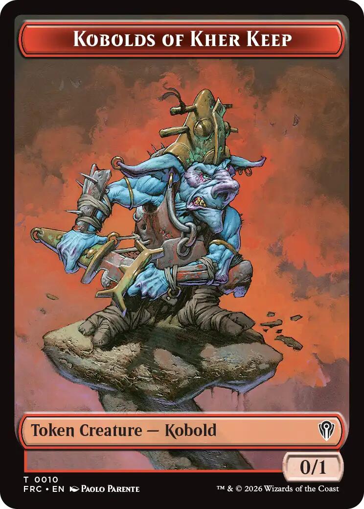 Kobolds of Kher Keep // Phyrexian Mite Double-Sided Token [Reality Fracture Commander Tokens] | Magic Magpie