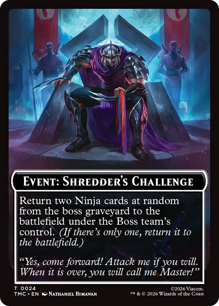 Event: Shredder's Challenge [Teenage Mutant Ninja Turtles Commander Tokens] | Magic Magpie