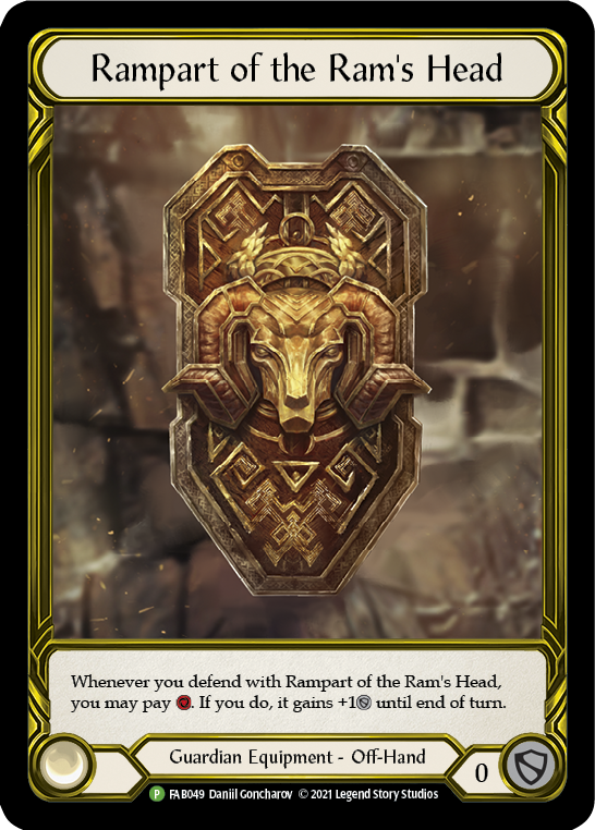 Rampart of the Ram's Head (Golden) [FAB049] (Promo)  Cold Foil | Magic Magpie