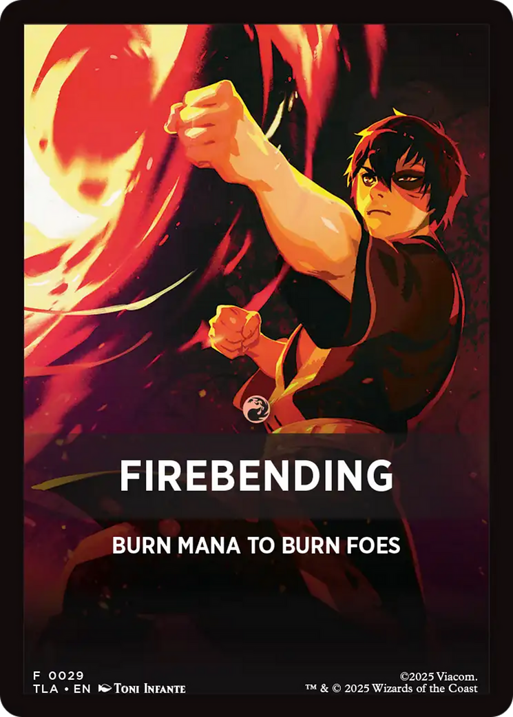 Firebending Theme Card (0029) [Avatar: The Last Airbender Tokens] | Magic Magpie