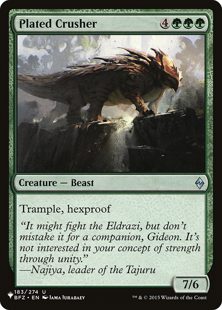 Plated Crusher [The List] | Magic Magpie