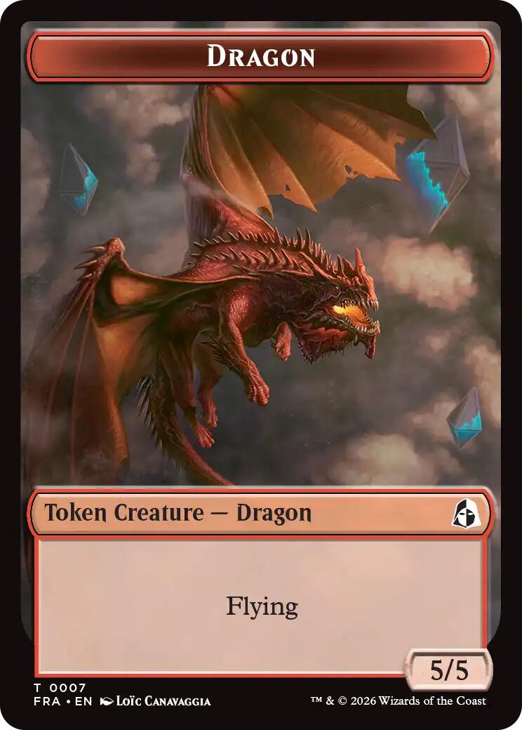 Dragon // Forest Tentacle Double-Sided Token [Reality Fracture Tokens] | Magic Magpie