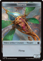 Thopter // The Monarch Double-Sided Token [Foundations Commander Tokens] | Magic Magpie