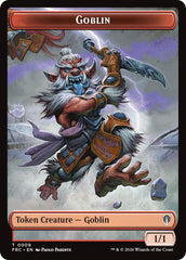 Goblin // Spirit Double-Sided Token [Reality Fracture Commander Tokens] | Magic Magpie