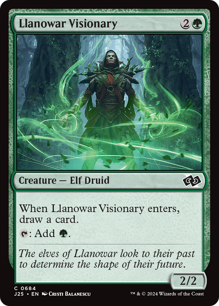 Llanowar Visionary [Foundations Jumpstart] | Magic Magpie