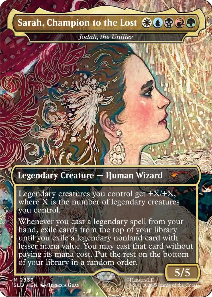 Sarah, Champion to the Lost - Jodah, the Unifier [Secret Lair Drop Series] | Magic Magpie