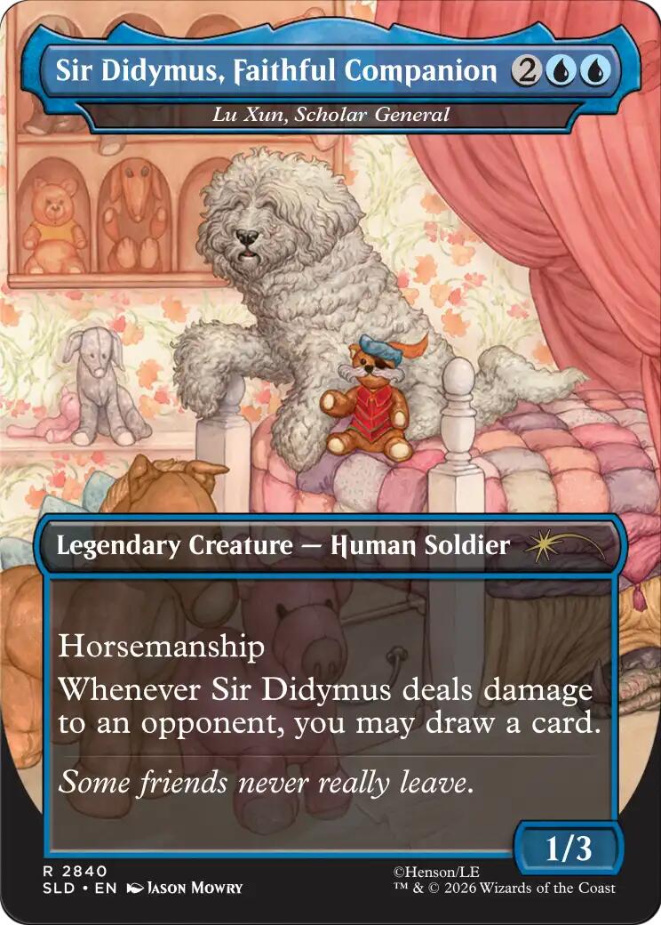 Sir Didymus, Rider of Ambrosius - Lu Xun, Scholar General [Secret Lair Drop Series] | Magic Magpie