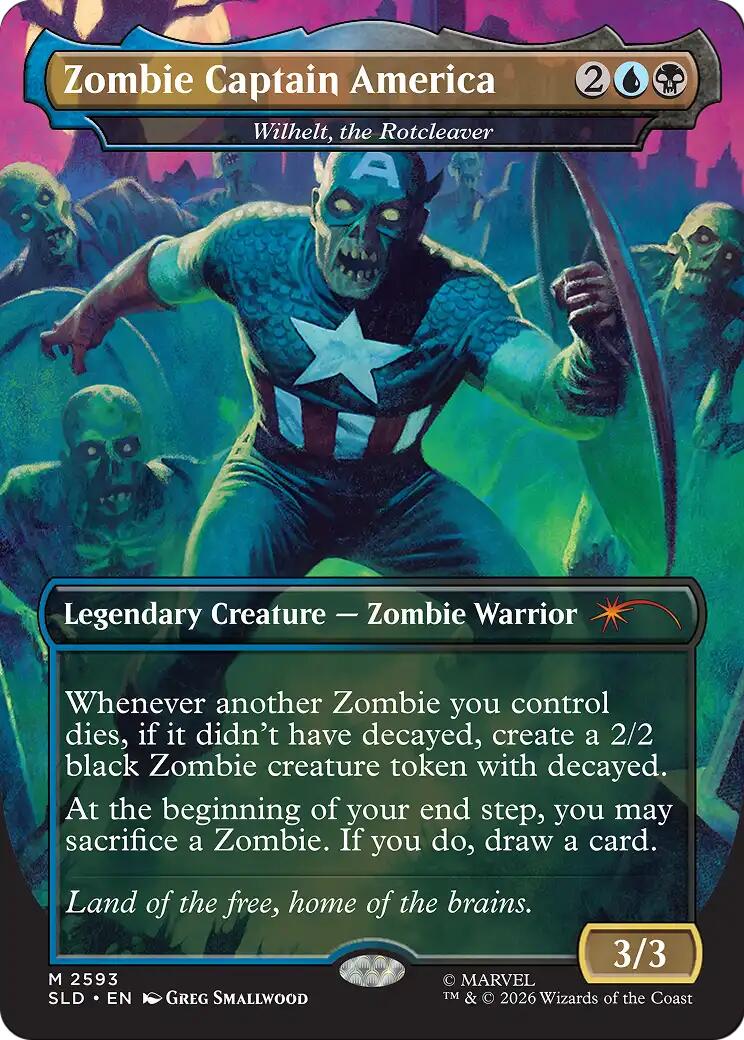 Zombie Captain America - Wilhelt, the Rotcleaver [Secret Lair Drop Series] | Magic Magpie