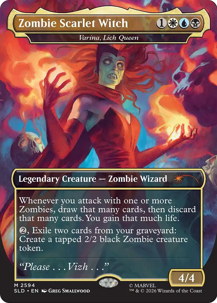 Zombie Scarlet Witch - Varina, Lich Queen [Secret Lair Drop Series] | Magic Magpie