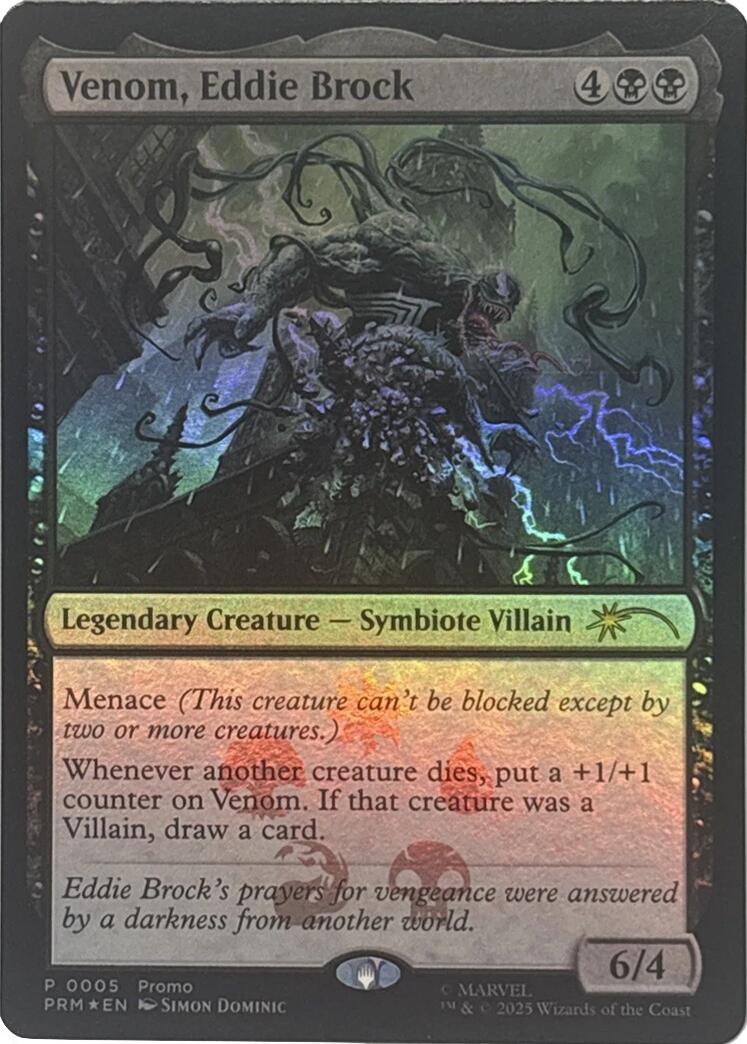 Venom, Eddie Brock [Marvel Super Heroes Promos] | Magic Magpie