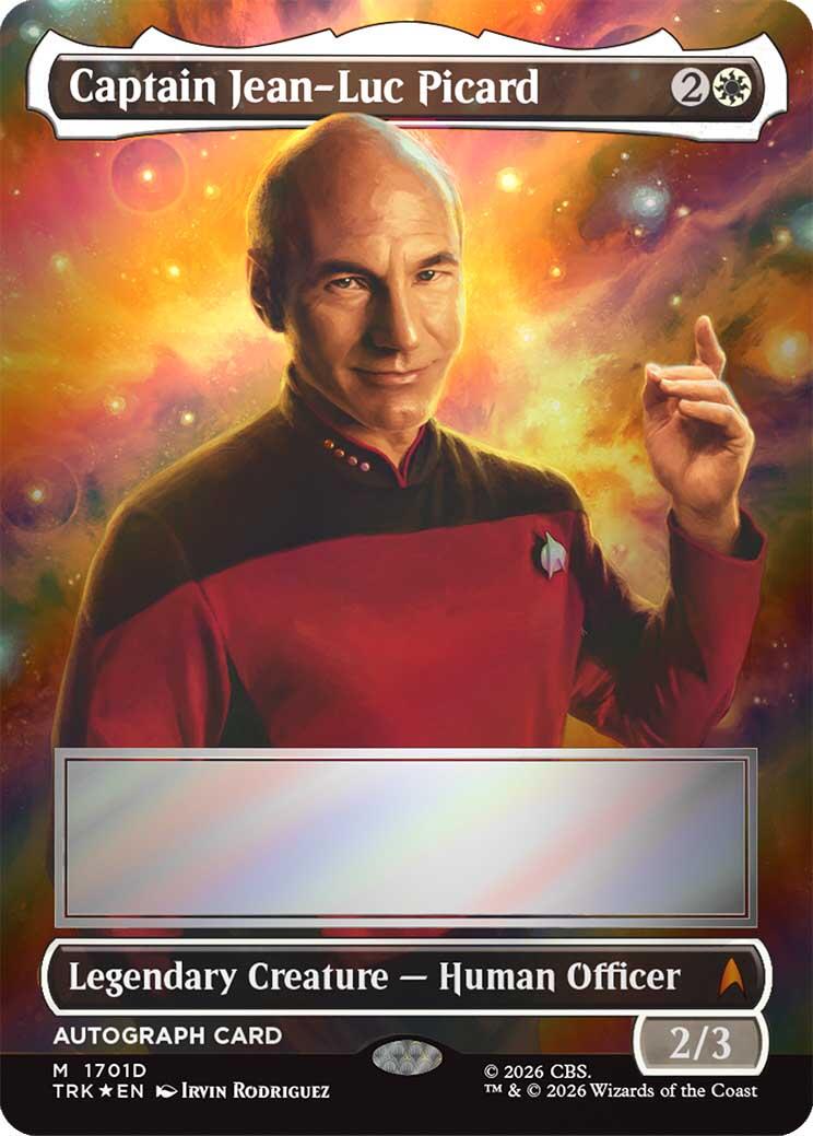 Captain Jean-Luc Picard (Borderless) (Signed) [Star Trek] | Magic Magpie