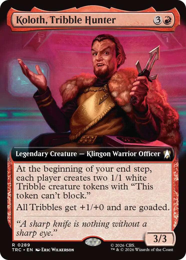 Koloth, Tribble Hunter (Extended Art) [Star Trek Commander] | Magic Magpie