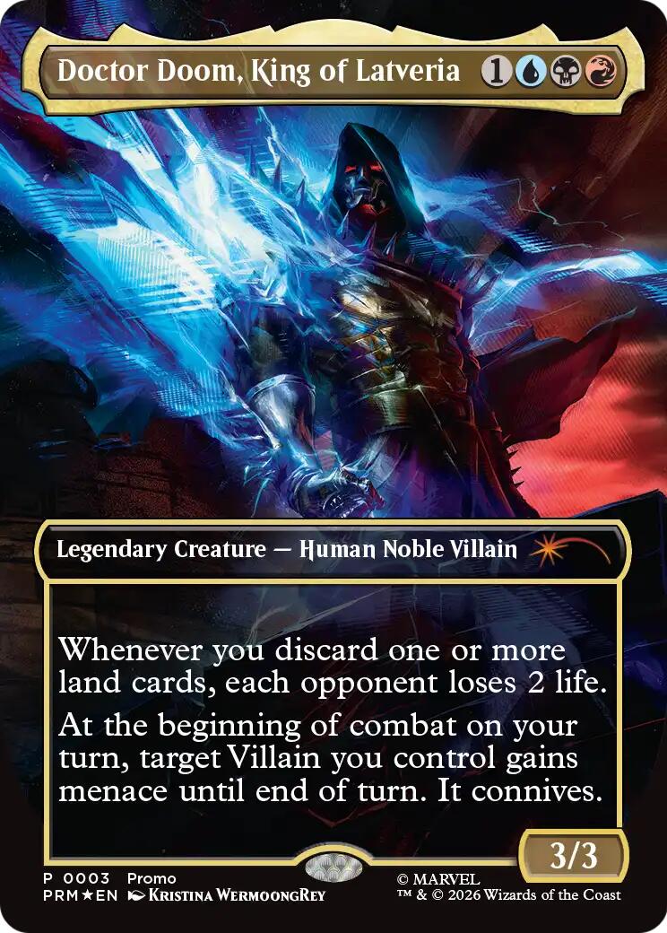Doctor Doom, King of Latveria (Borderless) (0003) [Marvel Super Heroes Promos] | Magic Magpie