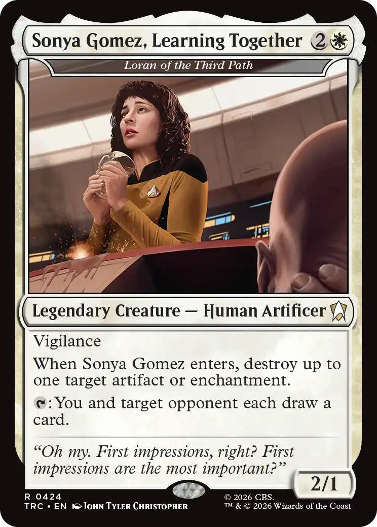 Sonya Gomez, Learning Together - Loran of the Third Path (Surge Foil) [Star Trek Commander] | Magic Magpie
