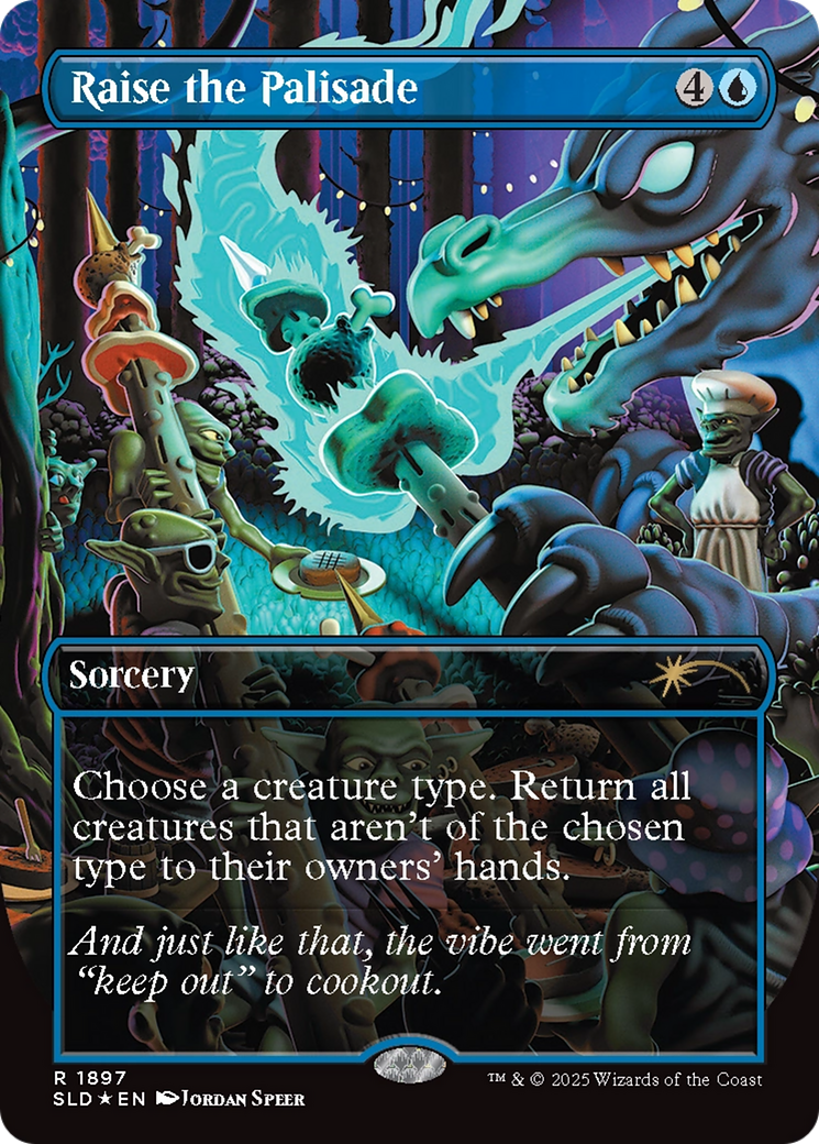 Raise the Palisade (Double Rainbow Foil) [Secret Lair Drop Series] | Magic Magpie