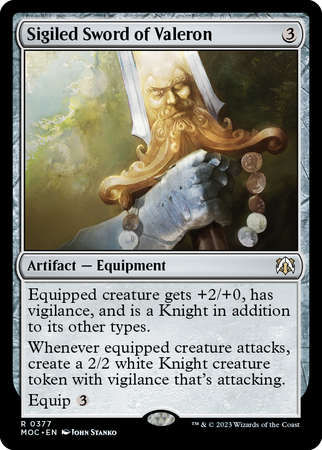 Sigiled Sword of Valeron [March of the Machine Commander] | Magic Magpie