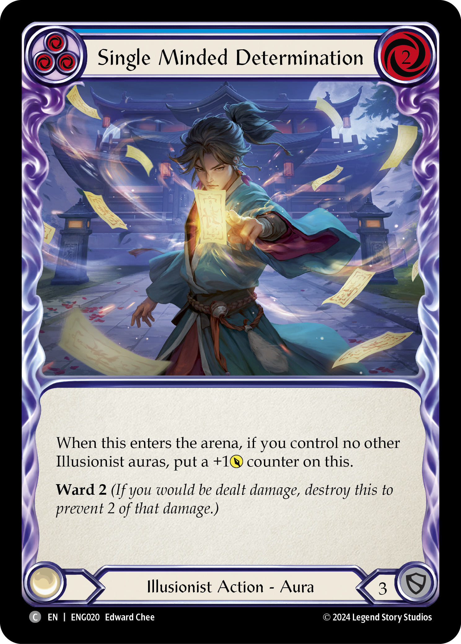 Single Minded Determination [ENG020] (Part the Mistveil Enigma Blitz Deck) | Magic Magpie