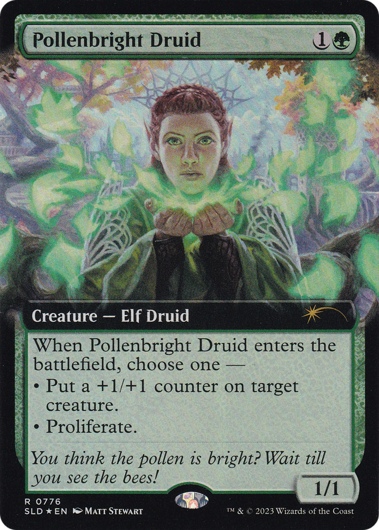 Pollenbright Druid (Extended Art) [Secret Lair Drop Series] | Magic Magpie