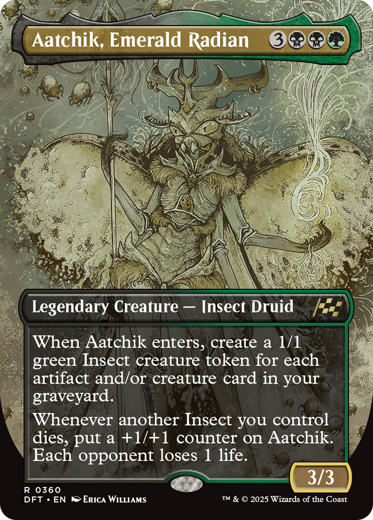 Aatchik, Emerald Radian (Borderless) [Aetherdrift] | Magic Magpie