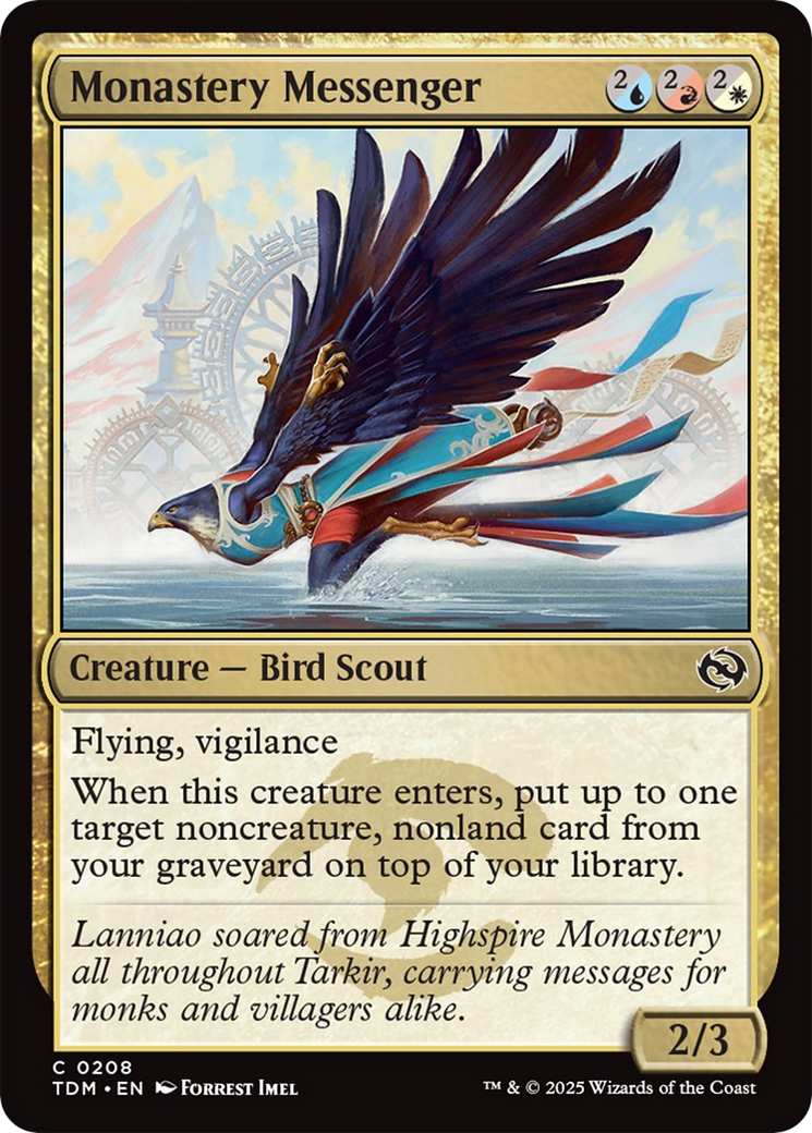 Monastery Messenger [Tarkir: Dragonstorm] | Magic Magpie