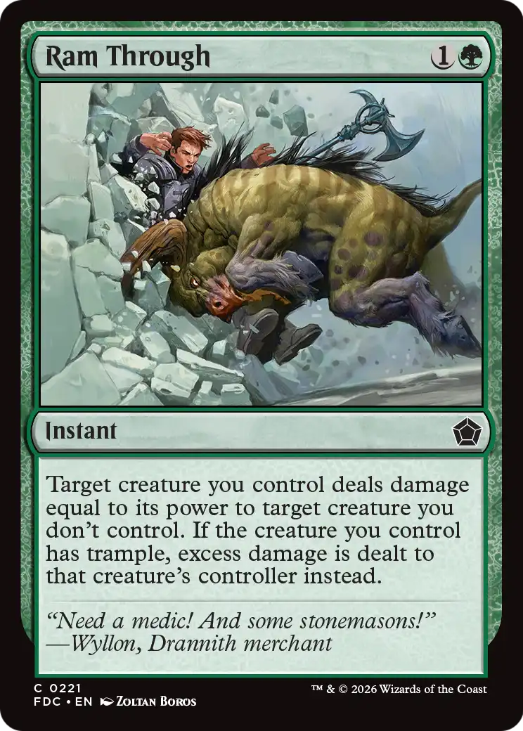 Ram Through [Foundations Commander] | Magic Magpie