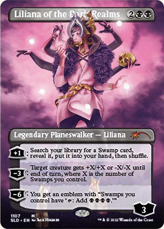 Liliana of the Dark Realms (Borderless) [Secret Lair Drop Series] | Magic Magpie