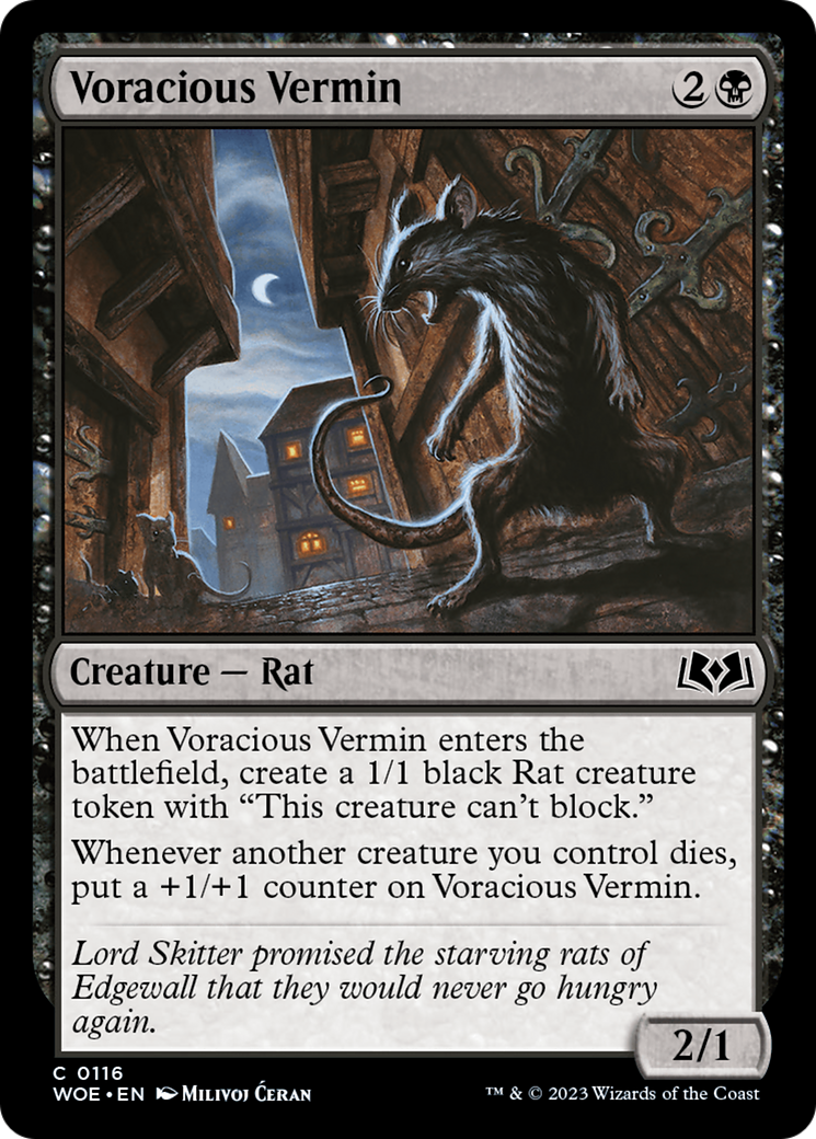 Voracious Vermin [Wilds of Eldraine] | Magic Magpie