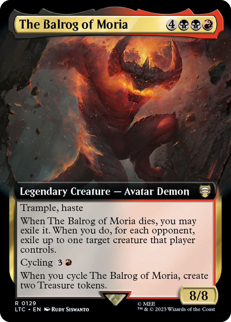 The Balrog of Moria (Extended Art) [The Lord of the Rings: Tales of Middle-Earth Commander] | Magic Magpie