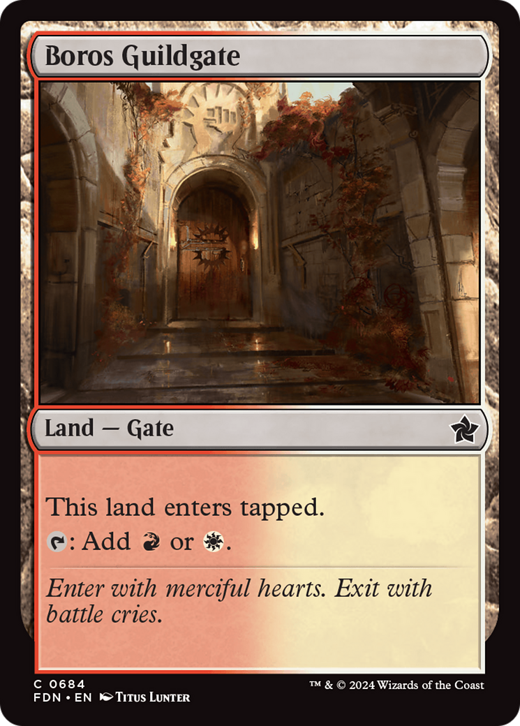 Boros Guildgate [Foundations] | Magic Magpie