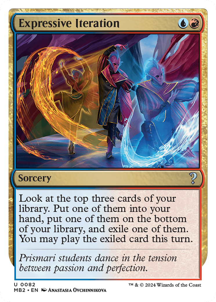 Expressive Iteration (White Border) [Mystery Booster 2] | Magic Magpie