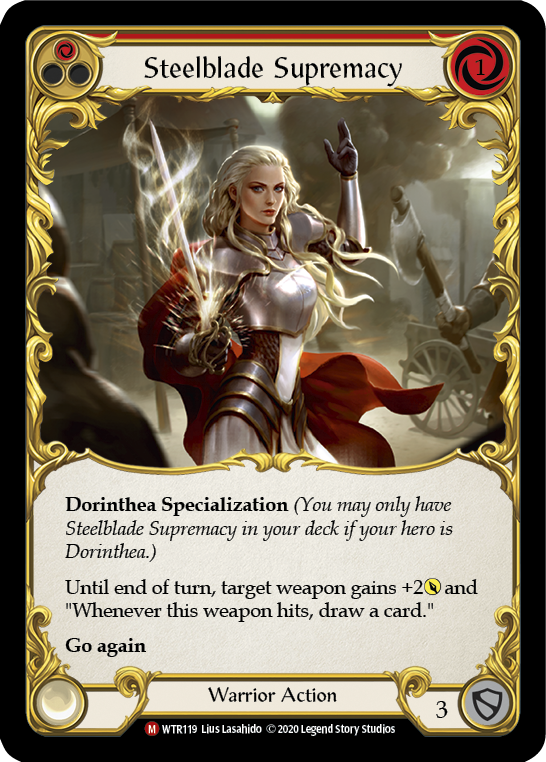 Steelblade Supremacy [U-WTR119] (Welcome to Rathe Unlimited)  Unlimited Rainbow Foil | Magic Magpie